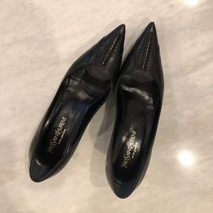 YSL Black Leather Pumps